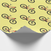 自転車漫画イラストレーション ラッピングペーパー (角)