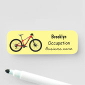 自転車漫画イラストレーション 名札 (インサイチュ)
