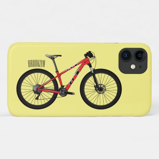 自転車漫画イラストレーション Case-Mate iPhoneケース (裏面(横))