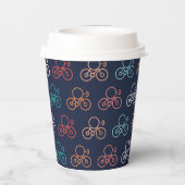 自転車漫画柄 紙コップ (裏面)