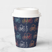 自転車漫画柄 紙コップ (右)