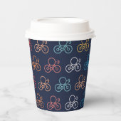自転車漫画柄 紙コップ (正面)
