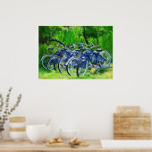 自転車火災島ポスター ポスター (キッチン)