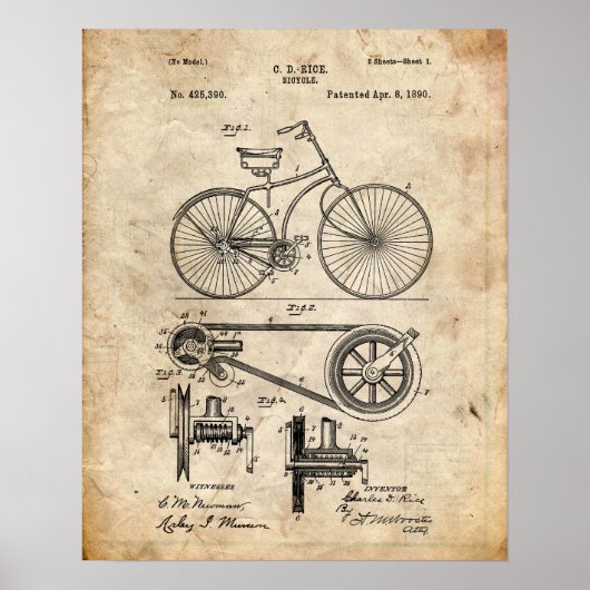 自転車特許 ポスター (正面)