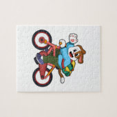 自転車犬 ジグソーパズル (横)