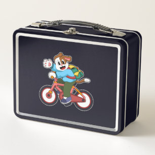 自転車犬 メタルランチボックス