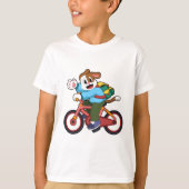 自転車犬 Tシャツ (正面)