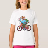 自転車犬 Tシャツ (正面)