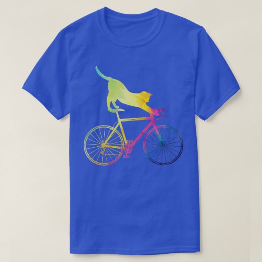 自転車猫 Tシャツ (デザイン正面)