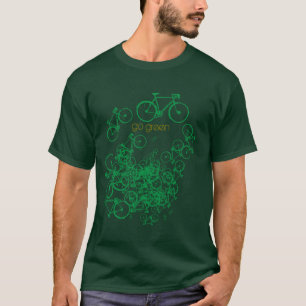 自転車環境にやさしいことをしようライフスタイル Tシャツ