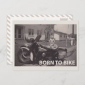 自転車生まれに乗る ポストカード (正面/裏面)