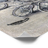 自転車用ねこ ポスター (角)