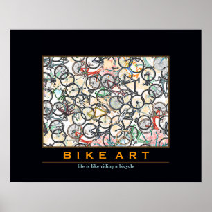 自転車用アート ポスター