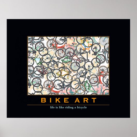 自転車用アート ポスター (正面)