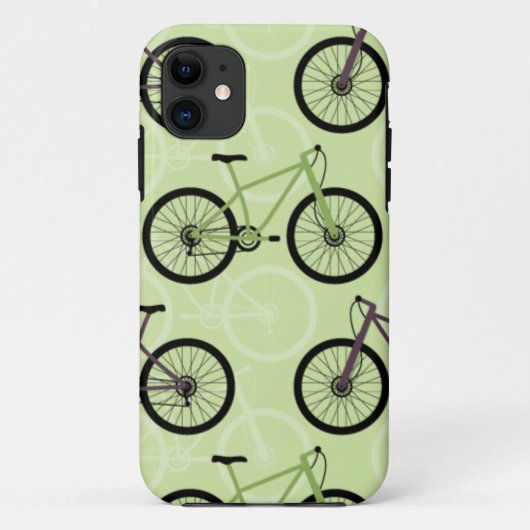 自転車用グリーン Case-Mate iPhoneケース (裏面)
