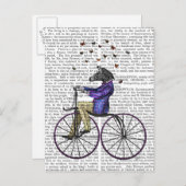 自転車用ゼブラ ポストカード (正面/裏面)