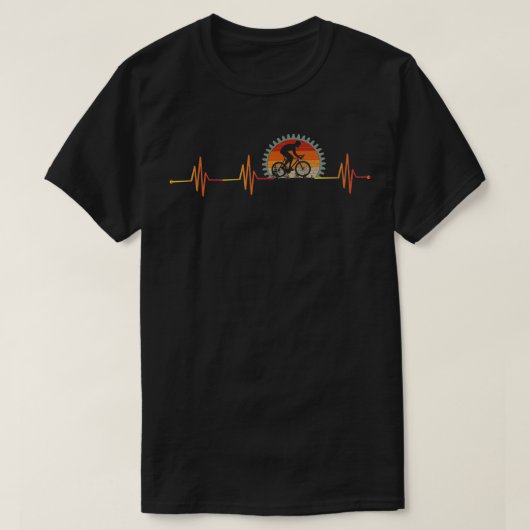 自転車用ハートビートサイクリング(自転車用) Tシャツ (デザイン正面)