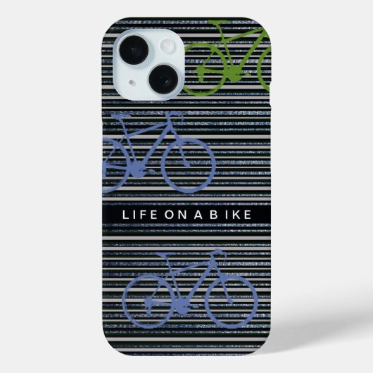 自転車用バイクもしくは自転車に乗る人 Case-Mate iPhoneケース (裏面)