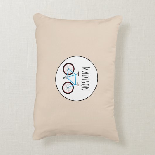 自転車用バイクパターン名前をカスタムする アクセントクッション (裏面(縦))