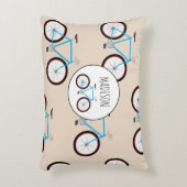 自転車用バイクパターン名前をカスタムする アクセントクッション (正面(垂直))