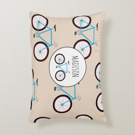 自転車用バイクパターン名前をカスタムする アクセントクッション (正面(垂直))