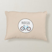 自転車用バイクパターン名前をカスタムする アクセントクッション (裏面)