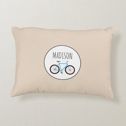 自転車用バイクパターン名前をカスタムする アクセントクッション (裏面)