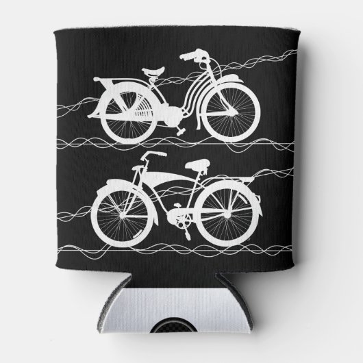 自転車用ホワイトクーラーボックス 缶クーラー (正面)