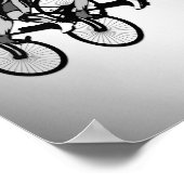 自転車用レーサーシルバー ポスター (角)