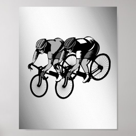 自転車用レーサーシルバー ポスター (正面)