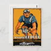 自転車用ヴィンテージポスター付き葉書プリント ポストカード (正面/裏面)