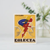 自転車用ヴィンテージポスター付き葉書プリント ポストカード (スタンド正面)