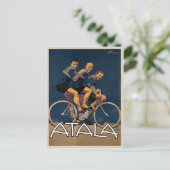 自転車用ヴィンテージポスター付き葉書プリント ポストカード (スタンド正面)