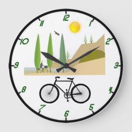 自転車用壁時計 ラージ壁時計