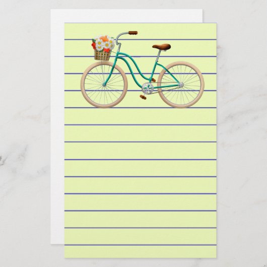 自転車用文房具 便箋 (正面/裏面)