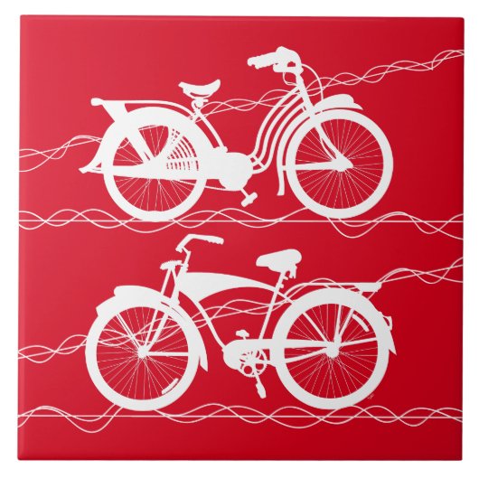 自転車用白色セラミックタイル タイル (正面)