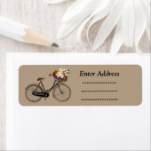 自転車用花住所 シールシール ラベル (インサイチュ)