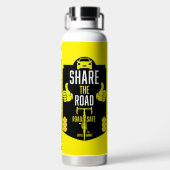 自転車用道路の安全性 ウォーターボトル (背面)