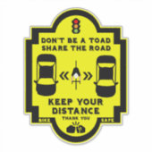 自転車用道路の安全性 シール (正面)