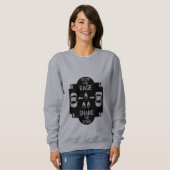 自転車用道路の安全性 スウェットシャツ (正面フル)