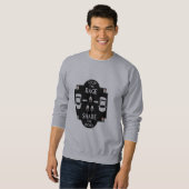 自転車用道路の安全性 スウェットシャツ (正面フル)