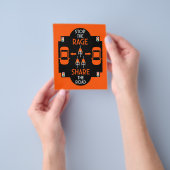 自転車用道路の安全性 チラシ (手)