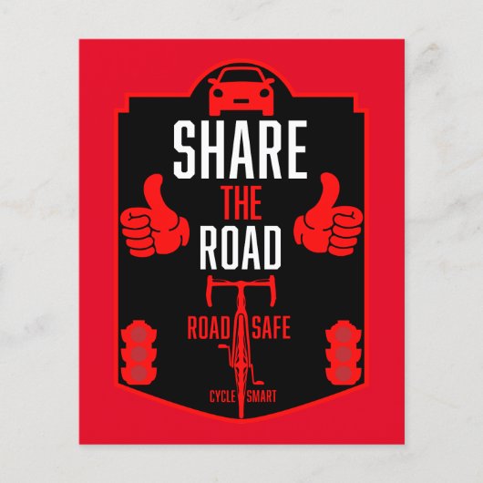 自転車用道路の安全性 チラシ (正面)