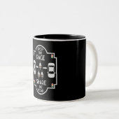 自転車用道路の安全性 ツートーンマグカップ (正面右)