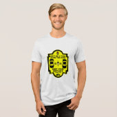 自転車用道路の安全性 トライブレンドTシャツ (正面全面)