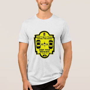 自転車用道路の安全性 トライブレンドTシャツ