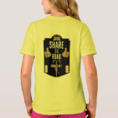 自転車用道路の安全性 Tシャツ (裏面)