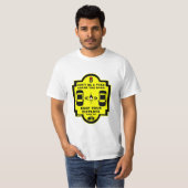 自転車用道路の安全性 Tシャツ (正面フル)