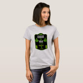 自転車用道路の安全性 Tシャツ (正面フル)