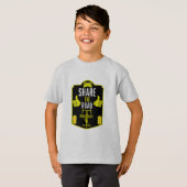自転車用道路の安全性 Tシャツ (正面フル)